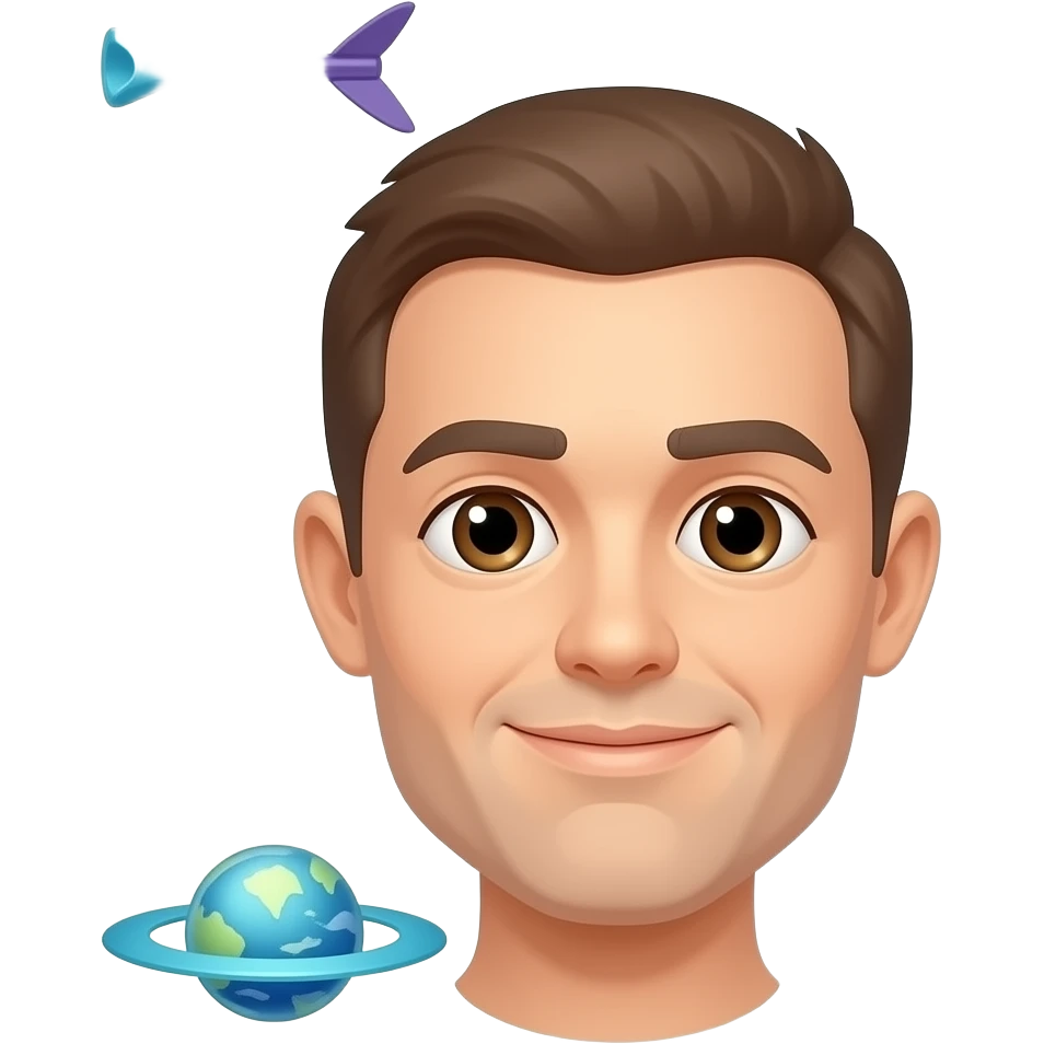 An emoji of litrally everything cool stuff like galaxies and things and a face with emotions emoji