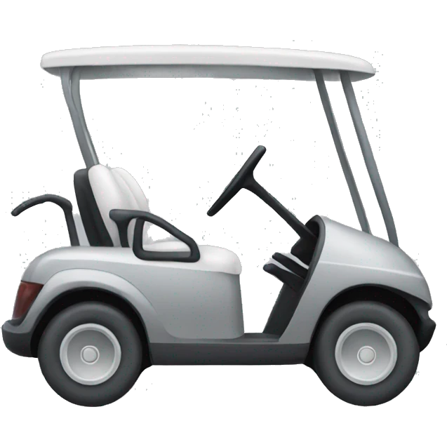 Gray golf cart emoji