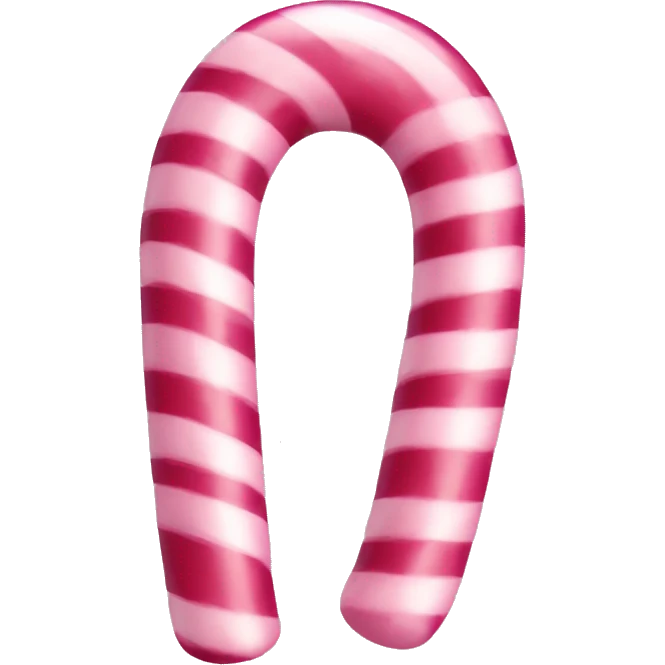 Pink candy cane emoji