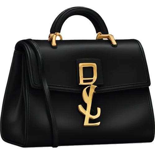 Black ysl bag emoji