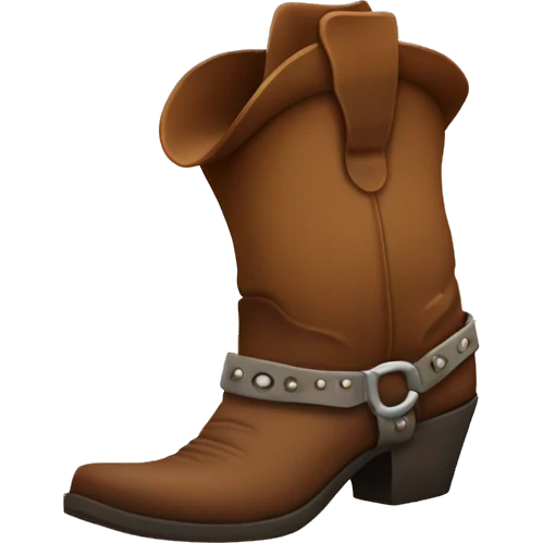 cowboy boot emoji