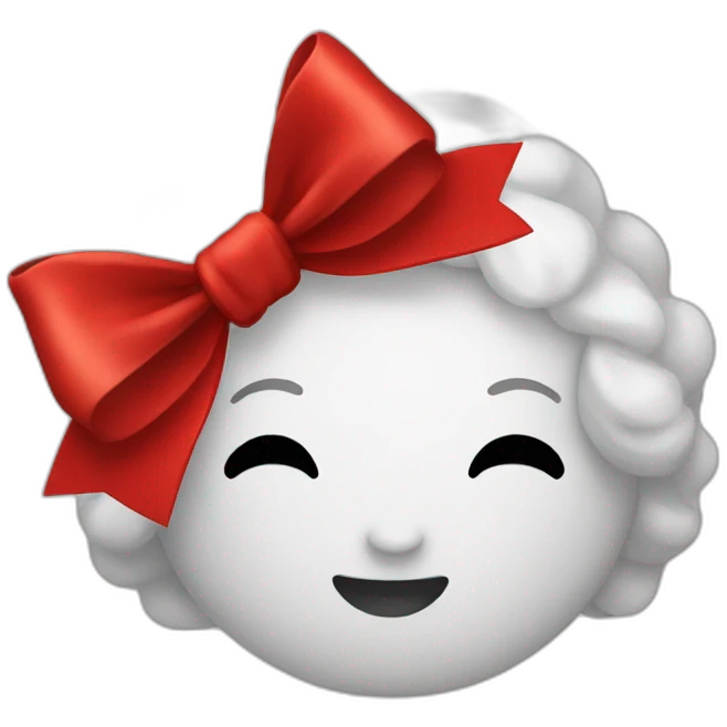 Red bow emoji