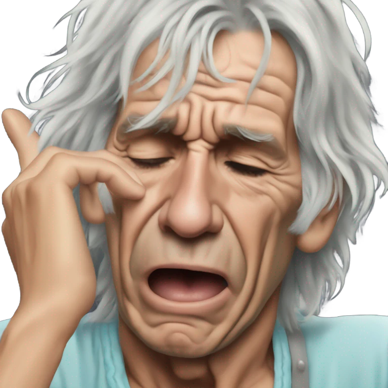 Keith Richards crying emoji