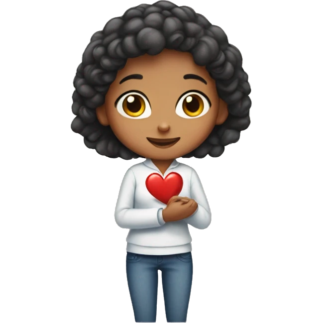 Amul Girl making a heart emoji