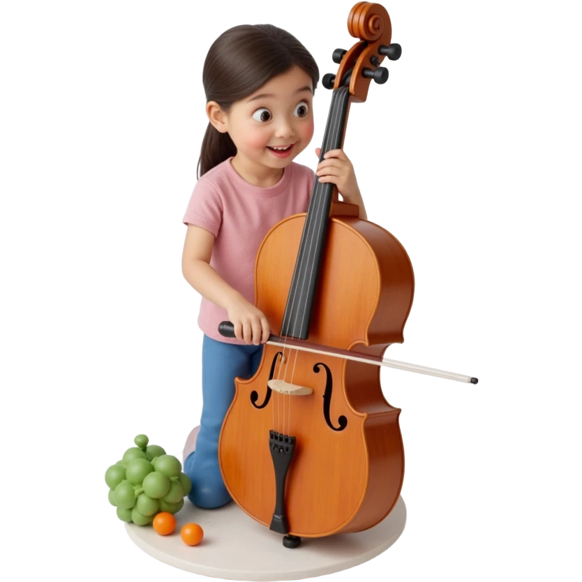 girl playing cello emoji