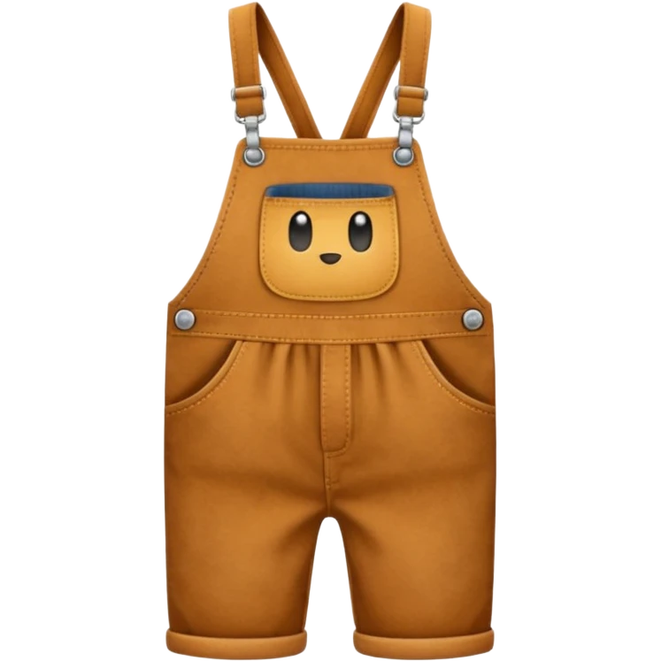 Corduroy style overalls emoji