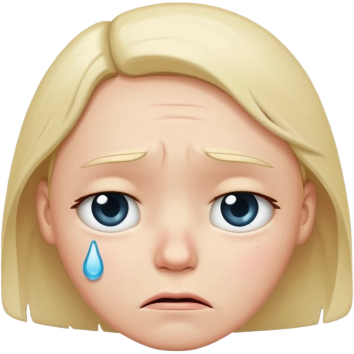 Sad face emoji