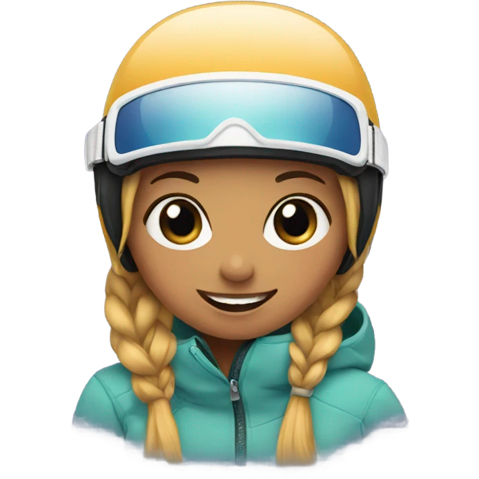 Girl snowboarding emoji
