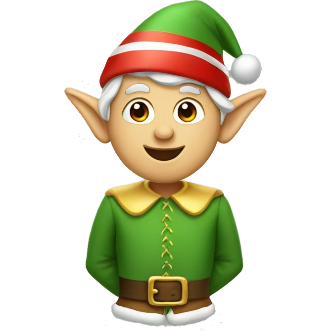 Christmas elf emoji
