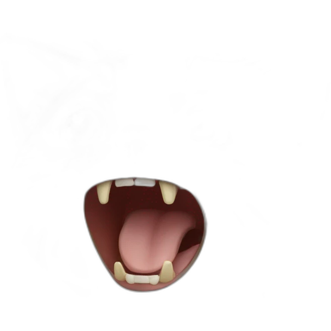 Cat screaming for food emoji