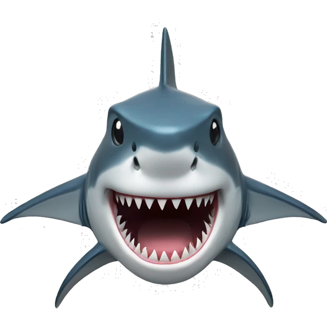 shark with top emoji