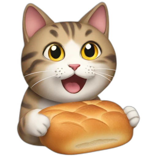 cat-eating-bread emoji