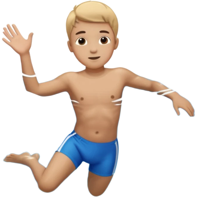 Underwater boy swim emoji