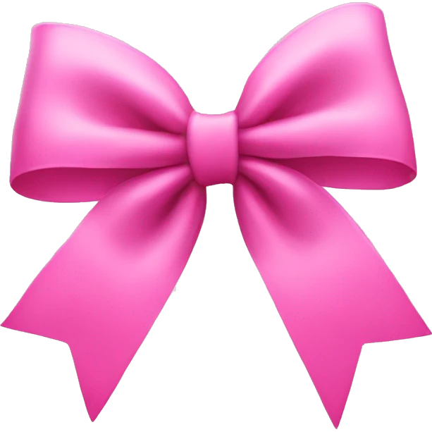 Pink bow emoji
