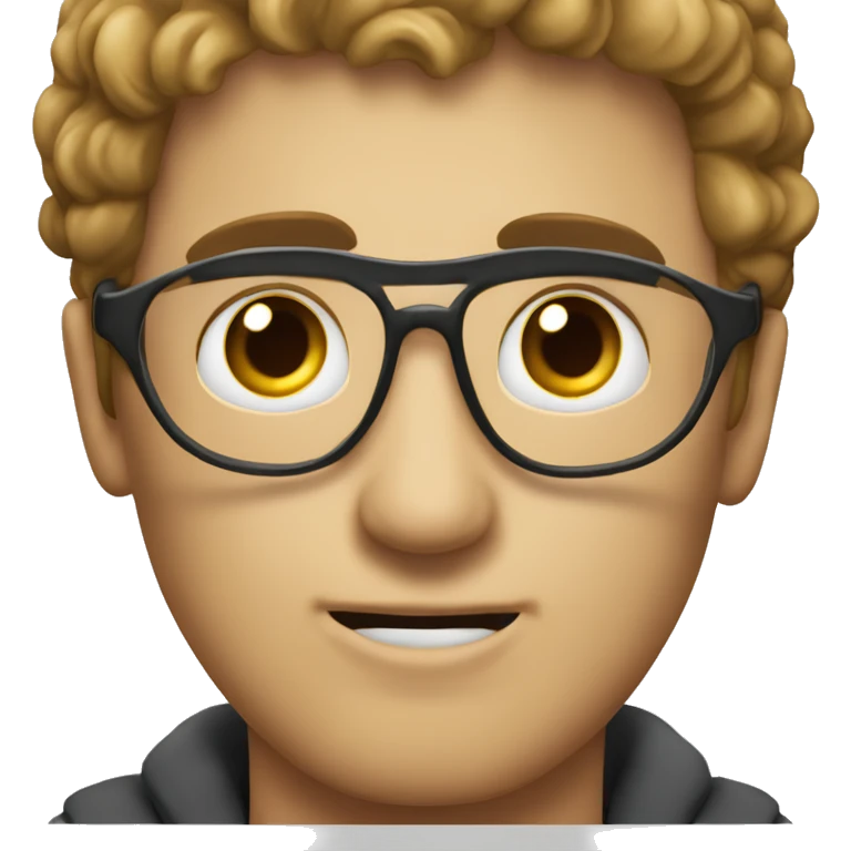 Creami l immagine di un ragazzo moro, con gli occhiali  emoji