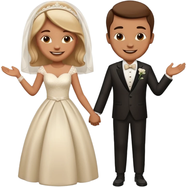 a man and woman its their marriage  emoji