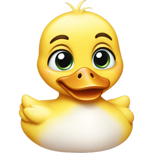baby duck with tears emoji