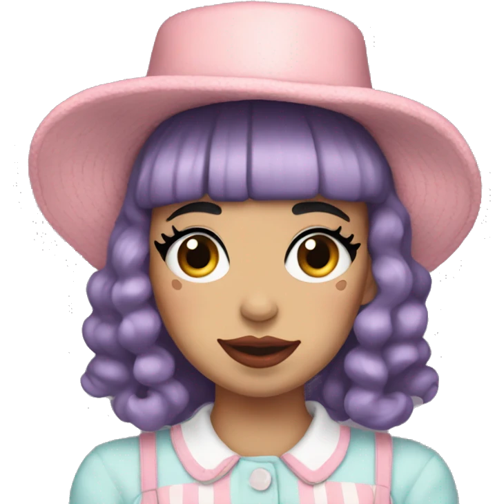 Melanie Martinez with a hat on emoji