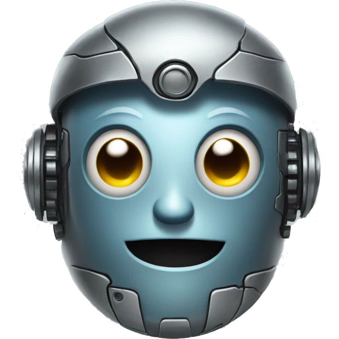 round emoji but robot emoji