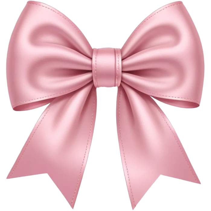 light pink ribbon bow emoji