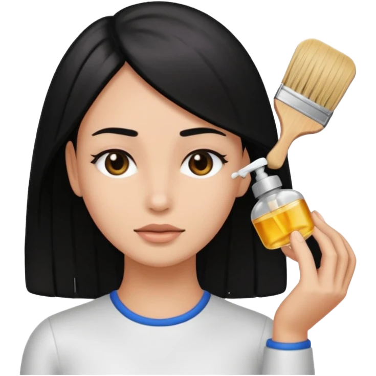 Hair Oiling masajeador cabello emoji