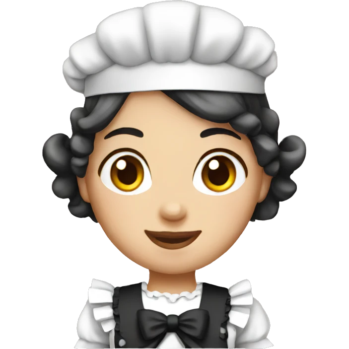 French maid emoji