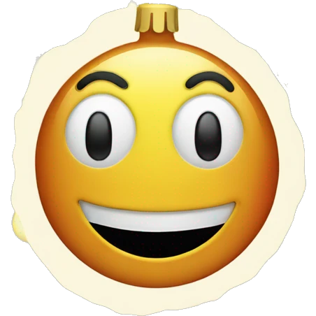 one smiley with string lights wrapped around it, christmas theme emoji
