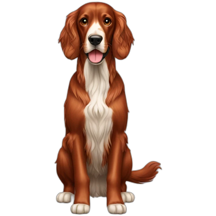 Dog irish setter full body emoji