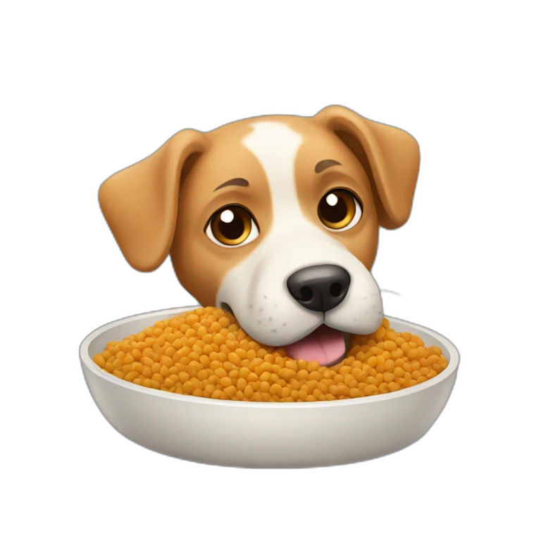 dog-eating-food emoji