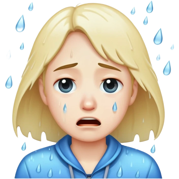 Rain sad crying  emoji