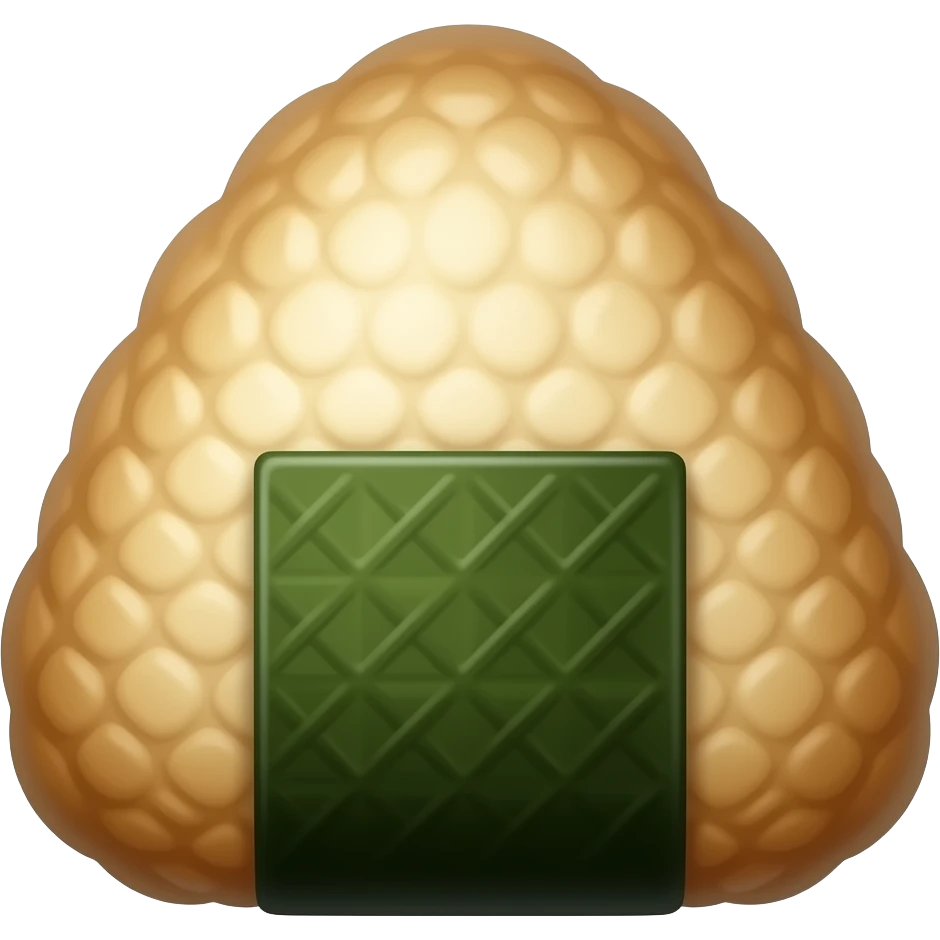 brown Onigiri emoji