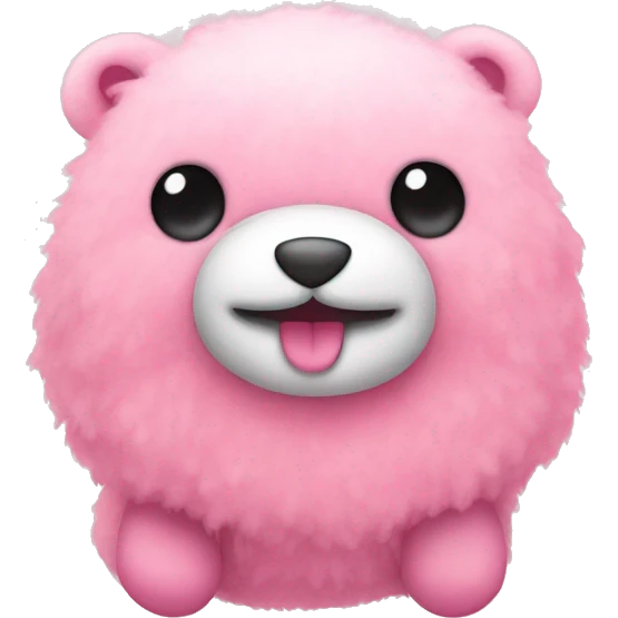 cute pink stuffed animal emoji