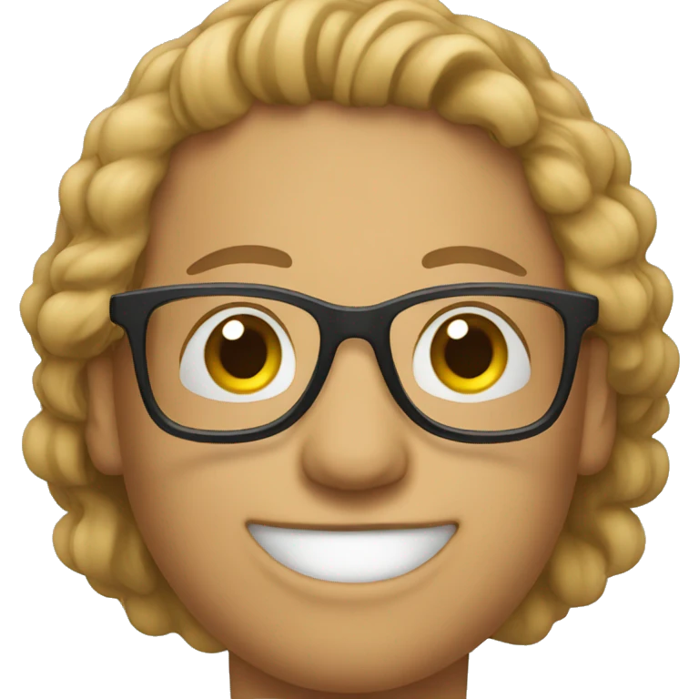 Winner with glasses emoji