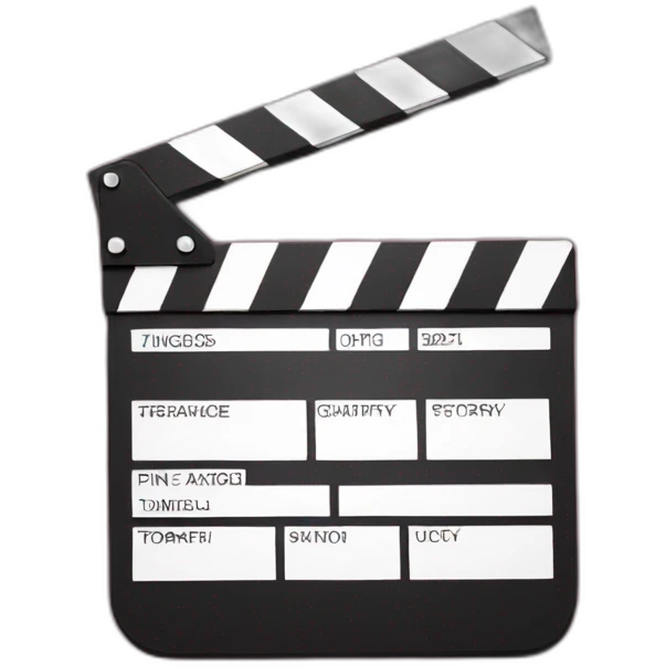 pink clapperboard emoji