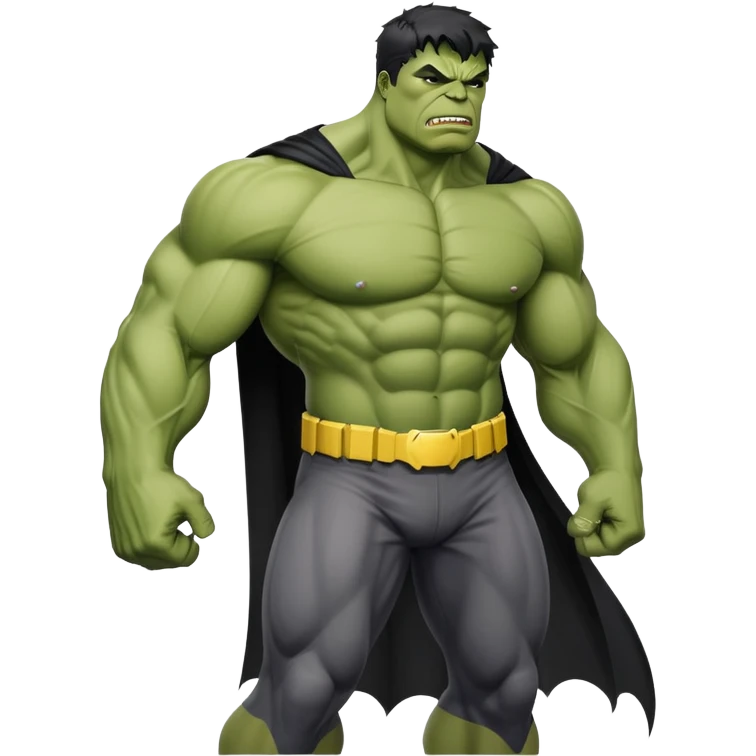 Hulk with batman emoji