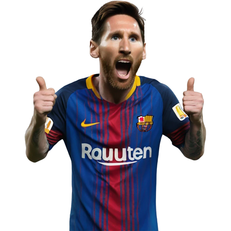 Messi talking. emoji