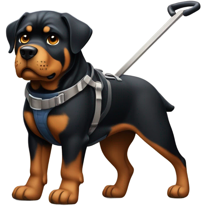 Rottweiler hauling a load  emoji