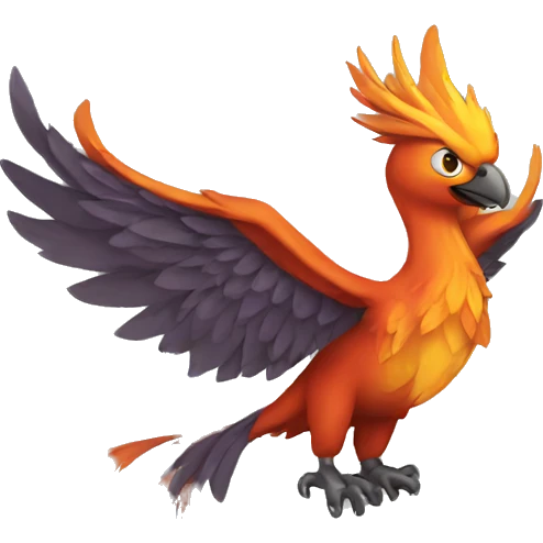 Phoenix cartoon emoji