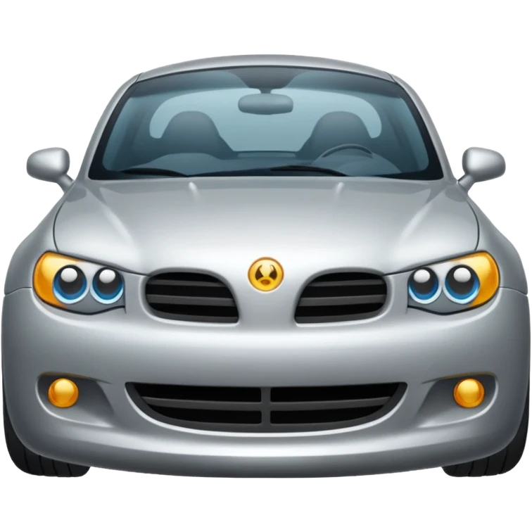 Stribrne Auto emoji