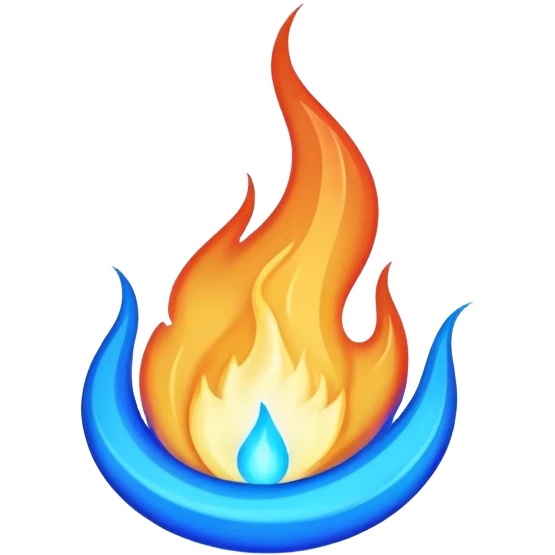 Blue flame emoji  emoji
