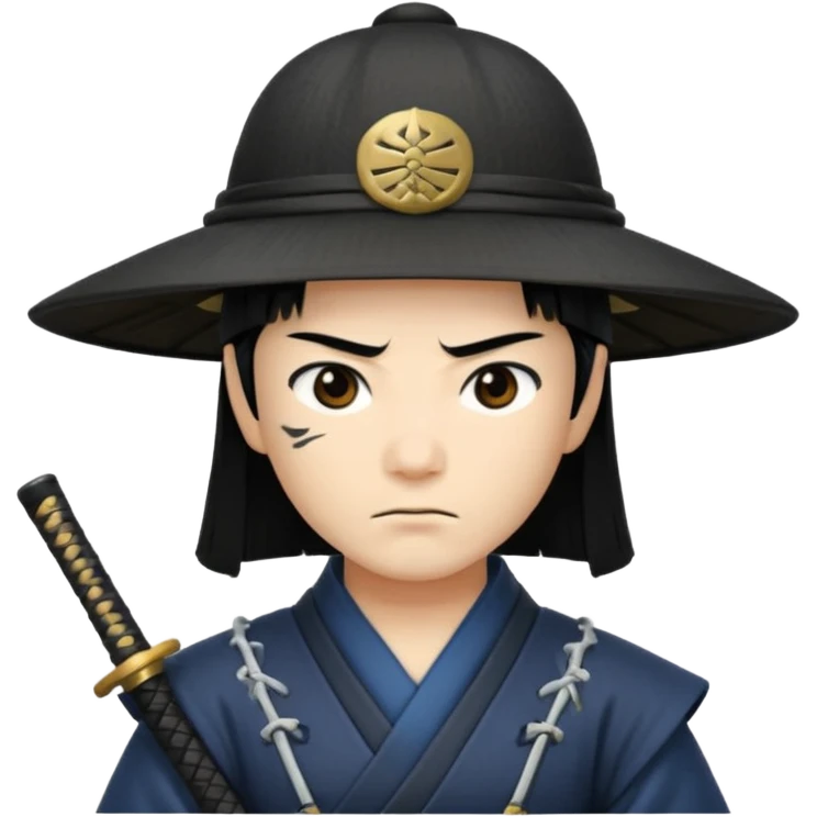 samurai only hat emoji