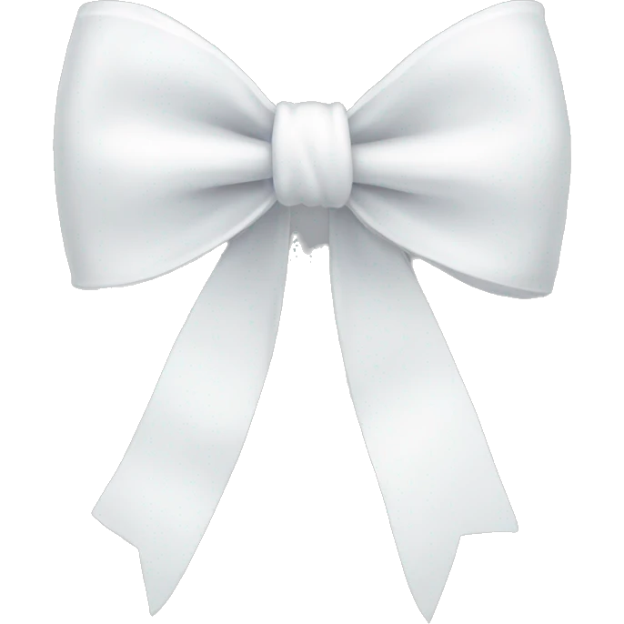 White bow emoji