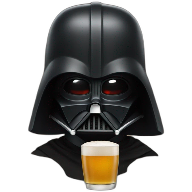 Darth vador beer emoji