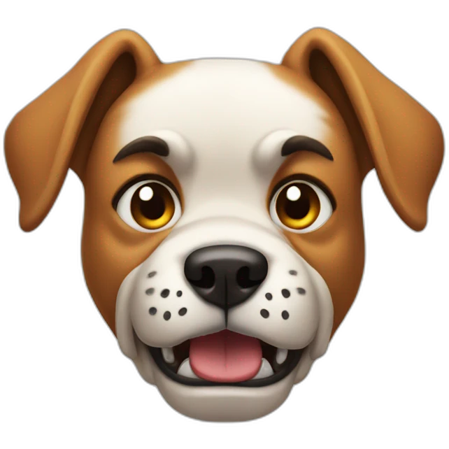 angry dog emoji