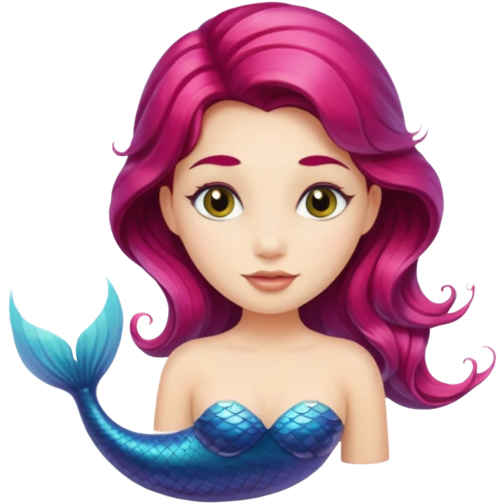 Je vois à moitié sirène emoji