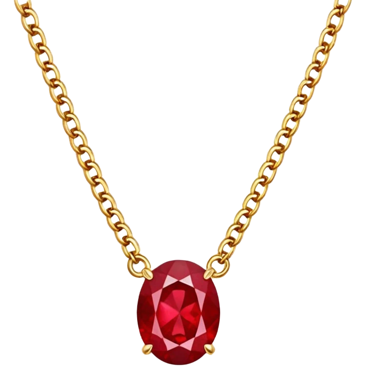 ruby necklace emoji