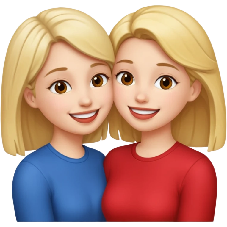 two girls making out  emoji