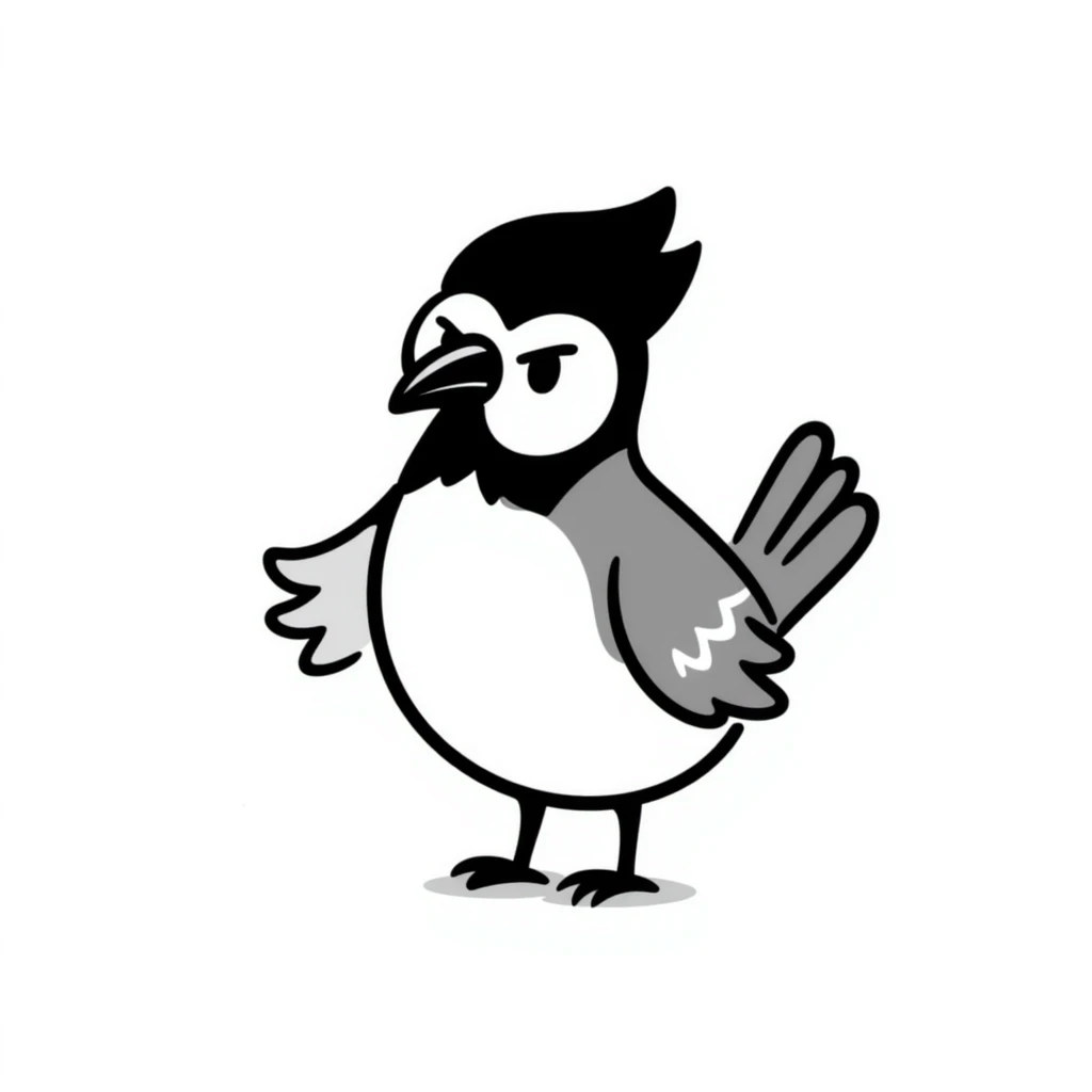 bluejay with attitude emoji
