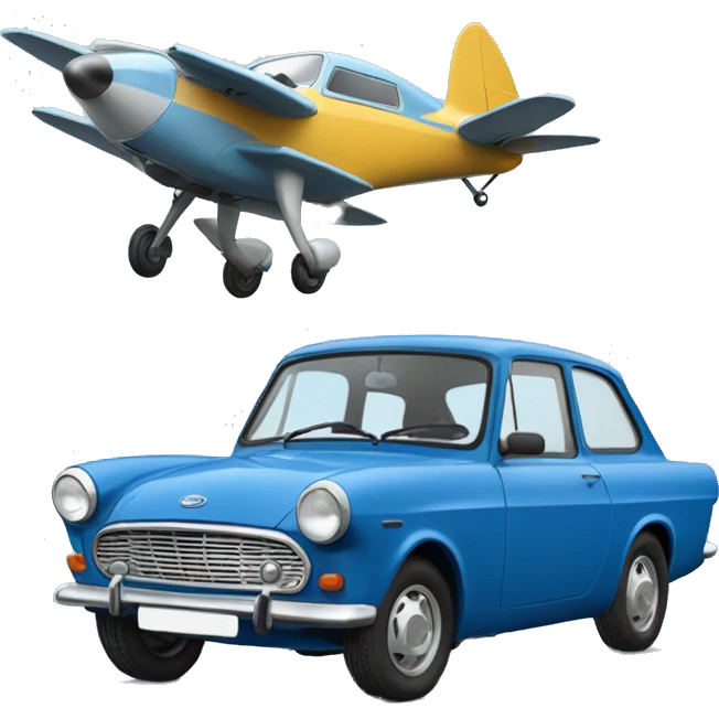 flying blue ford anglia emoji