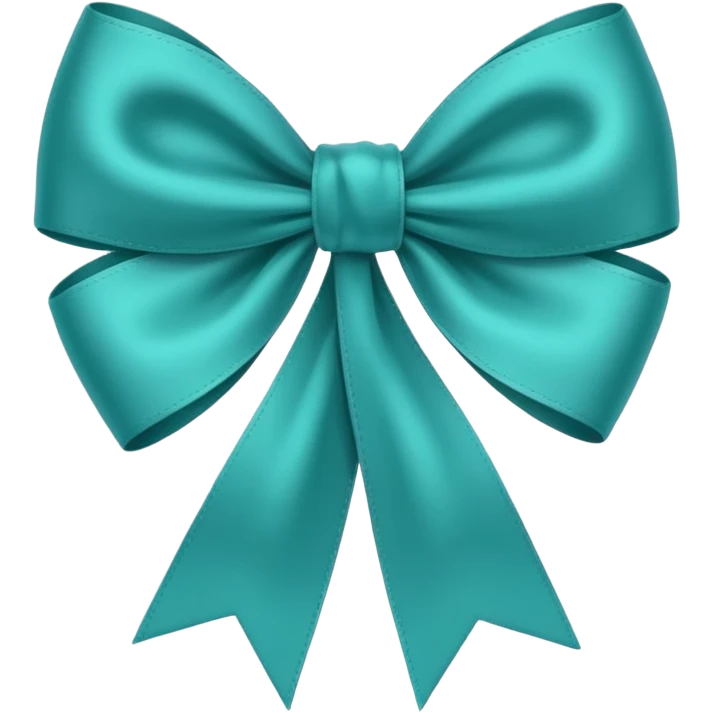 Teal green 🎀 emoji